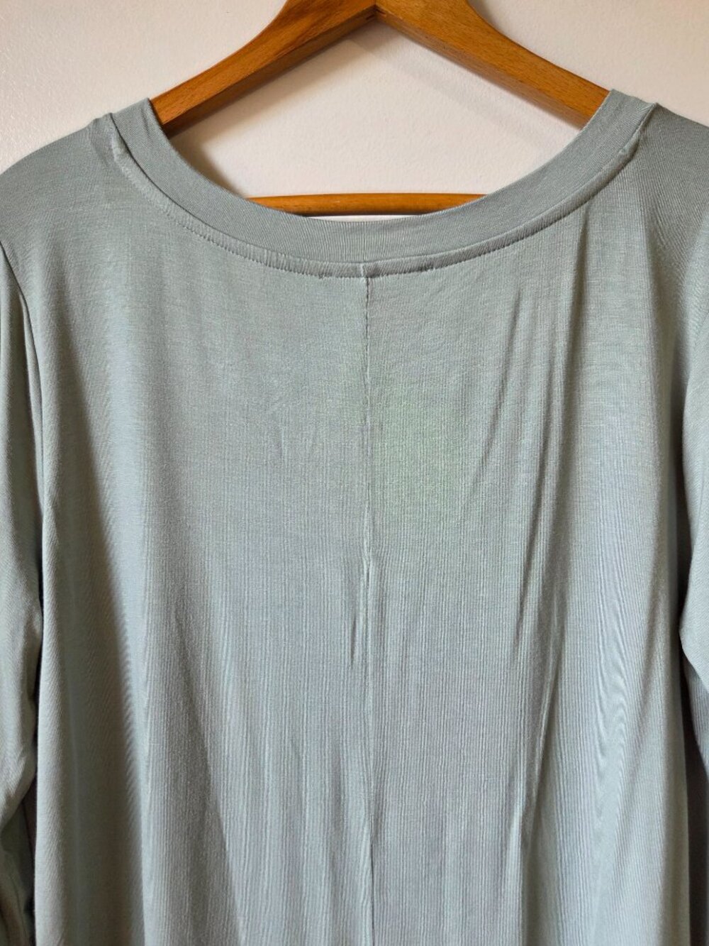 NEVER WORN ZENANA BABY BLUE SUPER SOFT V NECK LONG SLEEVE TEE SIZE XL - Picture 7 of 14